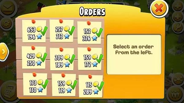 town order in hay day
